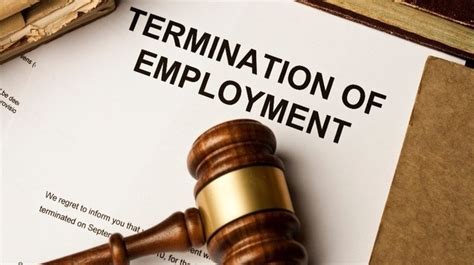 Due process requirements in the termination of employment.
